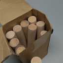 Patelai 10 Pieces Small Wooden Rolling Pin, Dumpling Dough Roller Wooden Mini Rolling Pins Kitchen Utensil Tool for Fondant, Pasta, Bread, Pastry, Cookies, Pizza, Pie, Cylinder Style, 6.3 Inch