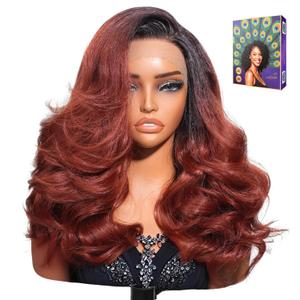 13x4 Glueless Wigs HD Transparent Lace,Wear and Go Synthetic Wig,C Part,T Part,200% Density Body Wave with Baby Hair,Pre-Plucked Frontal Wigs for Women ,Natural Hairline,Breathable Wig Cap 16 Inch