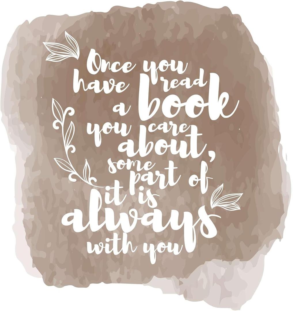 Family Once You Have Read Abook Adorable Quote Wall Decal Decoration Books Quote Book Lovers Bookish Quotes Fun Readers Lasts Years and Easily Removable - Size: 18 in(W) x 20 in(H)