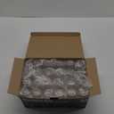 N9R 24PCS Plastic Champagne Flutes, 9 Oz Stemless Disposable Gold Rim Toasting Glasses, Crystal Clear Cocktail Cups Drinkware Shatterproof Ideal for Party Wedding Birthday