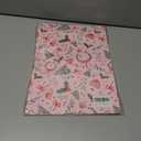 2 x GIOLAINY Pink Christmas Wrapping Paper for Girls Women Kids - Holiday Gift Wrap with Ornaments, Xmas Trees, Berries & Wreaths Designs - 4 Sheets (28 x 40 inches), Easy to Store