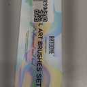 Artdone Metallic Nail Art Pens, Liner Brushes Set, 5PCS Black Color Nail Tools For Long Lines, Thin Details, Fine Drawing, Liner Brush UV Gel Polish Painting Nail Design Sizes 5/ 8/ 12/ 20/ 25mm