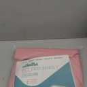 LANE LINEN 100% Organic Cotton Queen Size Fitted Sheet Only (+Pillowcases) 3-Piece Set Soft & Comfy Hotel Style Percale Weave Fully Elasticized Deep Pocket Queen Fitted 15" Deep - Rose Dawn