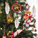 ABOOFAN 10pcs Pinecone Christmas Ornaments Large Glass Pine Cone Hanging Ornaments for Xmas Tree DIY Crafts Fall Thanksgiving Day Decoration