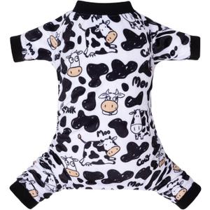 CuteBone Dog Christmas Pajamas Puppy Onesies Small Dogs Soft Pjs Coat Cat Apparel Comfy Pet Clothes Outfit Doggie Bodysuit P281S