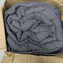 yescool Weighted Blanket for Adults (17 lbs, 60" x 80",Grey) Cooling Heavy Blanket for Sleeping Perfect for 160-180 lbs, Queen Size Breathable Blanket with Premium Glass Bead, Machine Washable