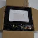 4Pack LED Flood Light Outdoor, 100W LED Work Light 11000lmwith 6FT US Plug,IP66 Waterproof Exterior Security Lights,6000K Daylight White Outside Floodlights Slim Design for Playground Yard