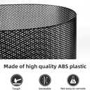 AggAuto 47"x16" ABS Plastic Universal Car Grill Mesh, Automotive Grille Insert Bumper Honeycomb Hole 10x10mm Grids Black