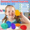 Sensory Fidget Toys for Kids Adults 24 PC Silicone Worry Stone Travel Toy for Autism ADHD Teens Calm Down Quiet Anxiety Fidgets for Classroom Stress Toy Christmas Stocking Stuffer Gift for Kid (24PC)