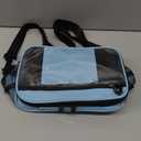 MeiMeSu Bike Handlebar Bag Front Bike Basket Bag Waterproof with Touch Screen Phone Holder, Bike Phone Bags Bicycle Basket Insulated Cooler Lunch Bag (Water Blue)