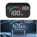 Windshield GPS Speedometer Head Up Display,HUD 3.5 Inches Digital GPS Speedometer Smart Gauge Overspeed,Compass, Mileage for Most Car Vehicles