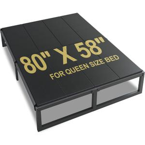 Lutown-Teen Bunkie Board Queen High-Density Polymer Bed Support Bunkie Board Queen Size Anti-Sag, Breathable, Moisture Resistant, Noise Minimizing