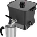 Sutomlo Large 4.5 Qts Electric Wax Melter for Candle Making, Candle Wax Melting Pot with Temperature Control & Pour Spout for Candle Maker & Candle Making Business