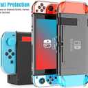 HEYSTOP Nintendo Switch 2 Case Dockable-Compatible with Nintendo Switch 2 Console and Joy-Con Controller with Screen Protector and Thumb Grips-Shock Absorption and Anti-Scratch