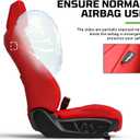 Fit for Tacoma 2024-2026 Car Seat Covers,Custom Car Seat Covers Full Set-5 Seat Car Seat Protector,Waterproof Comfortable Luxury Leather Seat Covers-Full Coverage Automotive Seat Covers Design(Red)