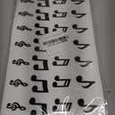 672pcs Musical Note Stickers, 4 Designs Waterproof Music Notes Stickers Self-Adhesive Music Note Stickers Perfect Decoration Envelope Notebook Greeting Card(Black)