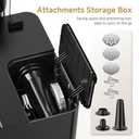 AAOBOSI Meat Grinder Electric 3000W Max with Touch Color Screen, Auto-Reverse & Built-in Storage - 3 Speed Settings,Grinding, Sausage & Kibbe Making for Home Use, Stainless Steel