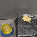 MENGDUO Inflatable Leisure Sofa Chair and Footstool Outdoor Folding Lounger Sofa Flocking Lazy Couch (Khaki)