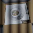 Semi Flush Mount Ceiling Light, 14" Large 3-Lights Ceiling Light Fixture with Iridescent Hammered Glass Shade, Modern Chandelier for Hallway Entryway Foyer Bedroom, Brass/Gold