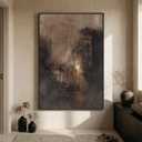 Extra Large Framed Brown Black Abstract Wall Art for Living Room, Oversized Modern Canvas Prints Vertical Artwork for Walls, Contemporary Earth Pictures for Bedroom Dining Hallway Wall Decor 40x60 In
