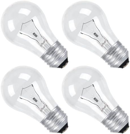 Meq IQ Tek 4-Pack Oven Light Bulbs A15 120V High Heat Bulbs for Stove Hood Pack of 2