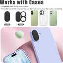 Front Camera Cover Compatible for iPhone 17 with Rear Lens Cover,Protect Privacy and Security But Not Affect Facial Recognition (2Pack) -2025 Updated Version