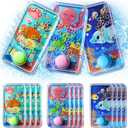 Cleboen 12 Pack Handheld Water Games for Kids, Water Ring Toss Handheld Games Under the Sea Party Favors Goodie Bag Stuffers Classroom Rewards for Boys Girls, Stress-Relief Car Games Travel Toys