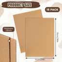 Feifeiya 15 Pack Corrugated Cardboard Sheets 24 x 36 Inch Large Flat Cardboard Sheets Packaging Inserts Flat Square Inserts for Shipping Packing Mailing Crafts