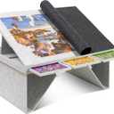 Becko US 1500 Piece Jigsaw Puzzle Table with 4 Drawers & Cover, Tilting Puzzle Board with Foldable Legs & 3 Tilt Angles, Lightweight & Portable Tables for Adults, for 1500 Piece Puzzles, 35.4 inches x 24.2 inches