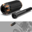 NICECNC Orange Gear Shift Lever Peg Shifter Peg Gear Lever Pedal Compatible with Harley Dyna Fat Bob FXDF 2010-2017, Replacement for 33600383,33600384, See Fitment
