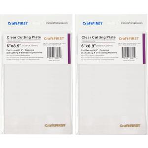 6 x 9" Clear Cutting Plate Die Cutting Machine Accessaries 1 Pair