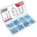 3 x Hex Head Self Tapping Screws for MetalStainless Steel 410 Pack of 60 (#8x1/2, #8x3/4,#8x1,#10x1,#10x1-1/2)5 Sizes Self Drilling Screws Sheet Metal Screws Corrosion & Wear Resistant (Silver)