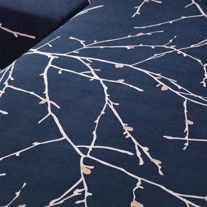 Bedding Pillowcase and Duvet Cover 86x100 Blue