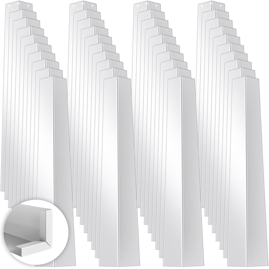 Therwen 40 Pcs 1.18 Inches x 1.77 Inches x 11.5 Inches Aluminum Siding Corners with 60 Pcs 0.79'' Nails Included Siding Building Material Tools Therwen 40 Pcs 1.18 Inches x 1.77 Inches x 11.5 Inches Aluminum Siding Corners with 60 Pcs 0.79'' Nails Included Siding Building Material Tools