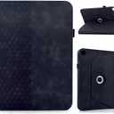 Rotating Case for Galaxy Tab A9+ Plus 11 Inch 2024 2023 (SM-X210/X216/X218), 360 Degree Rotating Stand Cover PU Leather Swivel Protective Case for Galaxy Tab A9+ / A9 Plus, Black