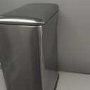 Home Zone Living 13 Gallon Slim Kitchen Trash Can with Dual Compartments for Recycling, Stainless Steel, Silver, 50 Liters Total, Gen 2