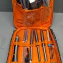 Portable Camping Kitchen Utensil Set-27 Piece Cookware Kit, Stainless Steel Outdoor Cooking and Grilling Utensil Organizer Travel Set Perfect for Travel, Picnics, RVs, Camping, BBQs, Parties and More