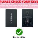 Compatible with Tesla Card Key Holder with Diamond Keychain, Compatible with Tesla Model 3 and Model Y Key Protective Cover Keycard Case for Women (Gold-Heart)