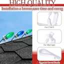 50 Pcs Ridge Clips Christmas Light Clips Roof Row Light Hooks Holiday Outdoor String Light Clip Christmas Light Hook for Hanging C7, C9, Mini Light Multi Functional Universal Clip (Clear)