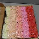 N&T NIETING Artificial Flowers 50pcs Real Touch Faux Flowers Bulk with Stems for DIY Wedding Bouquets Bridal Shower Centerpieces Floral Arrangements Party Valentine's Day Home Decorations(Series Red)