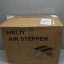 Air Stepper Exercise Machine with Resistance Bands, Stair Stepper with LCD Monitor, Adjustable Resistance Cardio Trainer for Home Workout, Compact Fitness Equipment, 300 lbs Weight Capacity (Beige)