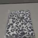 Women's 5" High Waisted Boyshort Swim Board Shorts Swimsuits Bottoms (Black Leopard) 4X