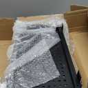 Coume 4 Pack Gridwall Perforated Shelf, 13.8'' x 7.9'' Black Metal Display Rack Heavy Duty Hanging Gridwall Straight Shelf Grid Wall Accessories for Craft Show Fair Garage Home Retail Display Storage