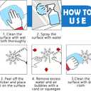 4 x Mfault Christian Winter Snowy Village Window Clings, Religious Church House Barn Pine Tree Stickers Decals Decorations, Farmhouse Rustic Christmas Snowflake Bird Home Living Room Kitchen Decor