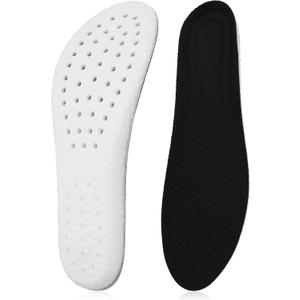 2 Pairs Memory Foam Shoe Insoles, Sports Insoles for Men Women | Shock Absorption Inserts, Arch Support Cushioning, Soft Comfortable Replacement Insoles, Relieve Foot Pain