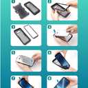 i-Blason Case for Galaxy Note 8, Magma Series Built-in Screen Protective Clear Back Cover with Holster Heavy Duty Belt Clip Shell (Black)