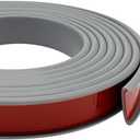 U-Shape Plywood Edge Banding - 3/4" Edge Protector, Self-Adhesive Trim for Veneer, Furniture, Countertop, Table, Sheet Metal - Grey, 20Ft (3/4inch (20Ft), Gray)