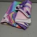 Unicorn Hooded Towel, Unicorn Beach Towel for Girls 30" x 50", Pink Rainbow Microfiber Absorbent Quick Dry Bath Swim Pool Towels Poncho Bathrobe with Hood for Kids Toddler