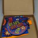 6 Pieces Dart Battle Party Decorations Dart Battle Wooden Table Centerpieces Birthday Party Table Toppers Double Decorations Blaster Theme Supplies