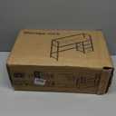 Marbrasse Desk Shelf with Drawer, 40" Desk Hutch for Computer Monitor, Wooden Desktop Bookshelf Storage Rack for Home Office Dorm - Dark Brown